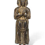 A GILT ZITAN FIGURE OF AVALOKITESVARA - photo 1