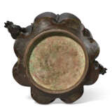 A LARGE BRONZE LOBED BALUSTER VASE - photo 6