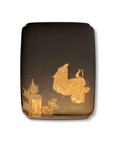 A MOKO-SHAPE LACQUER WRITING BOX (SUZURI-BAKO) - photo 1