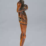 A CARVED WOOD NETSUKE OF ASHINAGA - photo 6