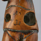 A CARVED WOOD NETSUKE OF ASHINAGA - photo 7