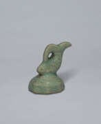 Ceramic. A CELADON STONEWARE SEAL WITH A FISH