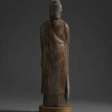 A CARVED WOOD SCULPTURE OF AMITABHA (AMIDA NYORAI) - Foto 3