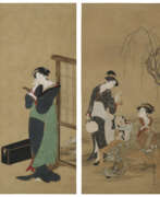 Statuettes. UTAGAWA TOYOHARU (1735-1814)