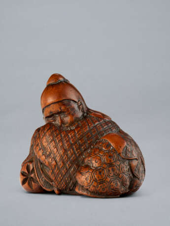 A CARVED NETSUKE OF ROSEI (LU SHENG) IN HIS DREAM - Foto 3