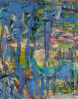 Heinrich Modersohn. Blaue Stämme