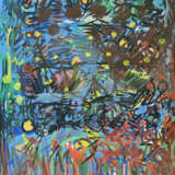 "Блуждающие огоньки" Papier Gouache Expressionnisme abstrait Peinture de paysage Russie 2024 - photo 1