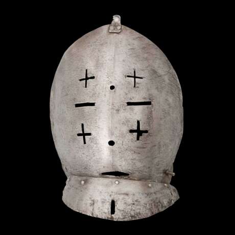 Vorschnallbart mit Maskenvisier für knechtische Sturmhauben, deutsch oder Norditalien um 1540. - photo 1