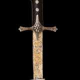 Silberbeschlagene Karabela mit osmanischer Klinge und Scheide, Ungarn 18./19. Jhdt.. - photo 1