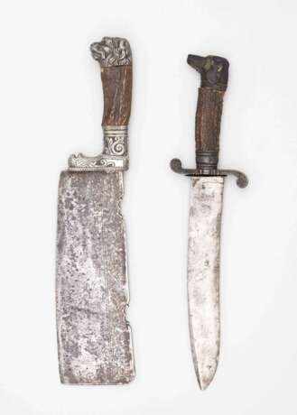 Jagdliches Messer und Waidpraxe, deutsch oder Österreich 19. Jahrhundert. - photo 2
