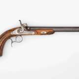 Perkussions-Pistole von Caron aus Paris um 1850. - Foto 1