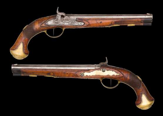 Perkussionspistole von Johann Chr. Kuchenreuter Steinweg/Regensburg um 1818. - photo 1