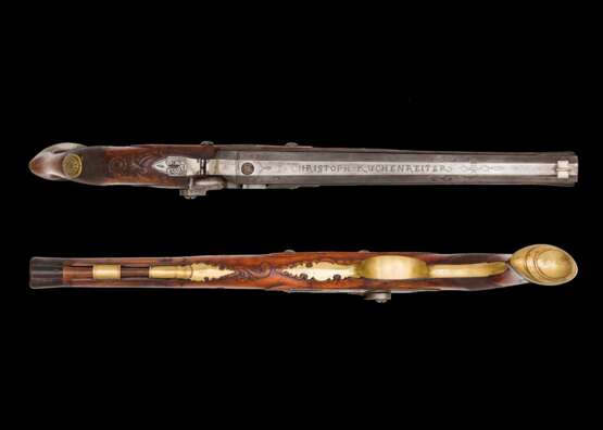 Perkussionspistole von Johann Chr. Kuchenreuter Steinweg/Regensburg um 1818. - photo 4