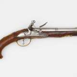 Steinschlosspistole von Christoph Ruecher aus Kronach um 1730. - Foto 3