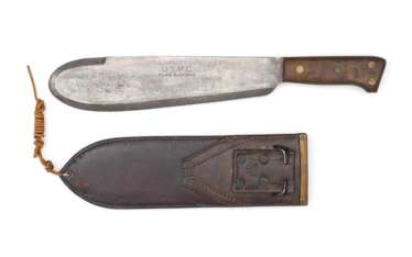 USA, USMC Bolo Knife - Village Blacksmith mit originaler Scheide 1943.