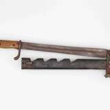 Weltkrieg, Seitengewehr 98/05 mit Umänderung zum Splitter. - фото 2