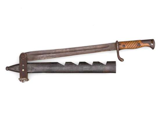 Weltkrieg, Seitengewehr 98/05 mit Umänderung zum Splitter. - фото 3