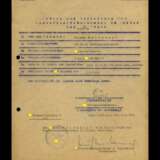 Schriftstück Antrag auf Verleihung Panzerkampfabzeichen mit Autograf von Eggers und Mühlenkamp. - photo 2