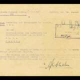 Schriftstück Regiment General Göring mit Autograf Walther von Axthelm. - Foto 2