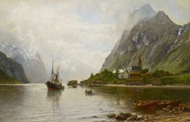 Askevold, Anders Monsen. Krichdorf am Fjord.