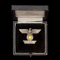 Wiederholungsspange 1939 zum Eisernen Kreuz 1.Klasse 1914 im Etui.