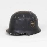 Deutsche Reichsbahn, Feuerschutzpolizei Helm M 34 mit beiden Abzeichen. - Foto 3
