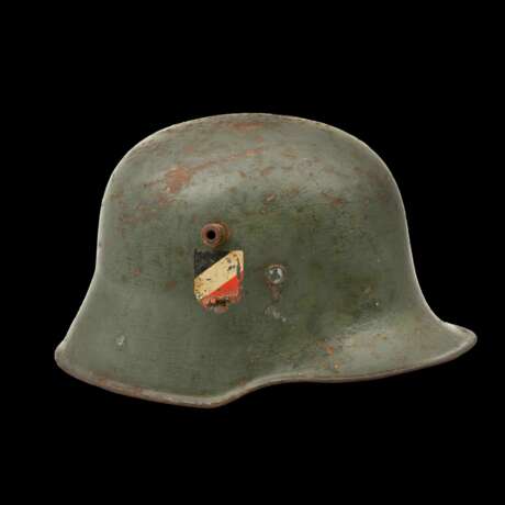 Heer, Stahlhelm M 17 mit beiden Abzeichen. - Foto 2