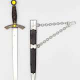 Luftwaffe, Fliegerdolch M 35 mit Scheide und Kette. - фото 1