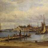 Эбенезер Коллс "Yarmouth" Isle of Wight Эбенезер Коллс Toile Huile sur toile Marine Angleterre импрессионизм 19 век - photo 3