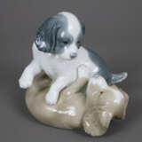 Spielendes Welpenpaar - Nao/Lladro, Spanien, 2.Häl… - photo 1