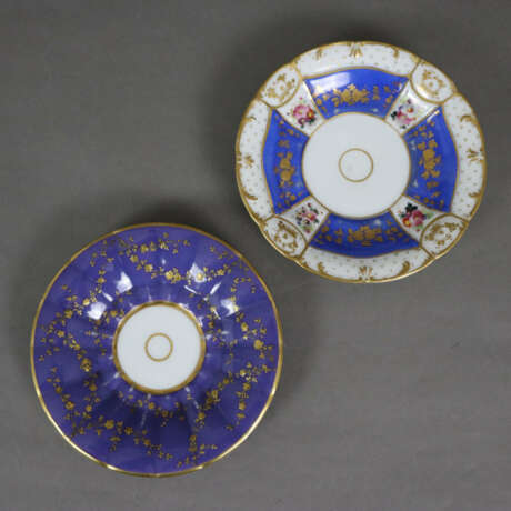 Zwei Biedermeier Tassen mit Untertassen - 19. Jh.,… - photo 4