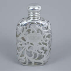 Flachmann - Sterling Silber, um 1900, mit hochrech…