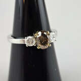 Diamantring von 1,10 ct. - Weiß-/Gelbgold 750/000,… - Foto 1