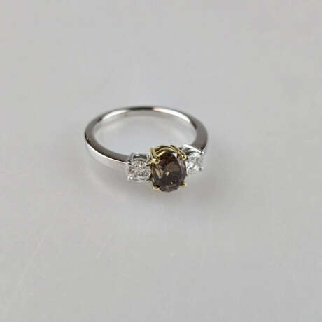 Diamantring von 1,10 ct. - Weiß-/Gelbgold 750/000,… - Foto 3