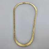 Elegantes 14K-Bandcollier - Gelbgold 585/000 (14),… - фото 3