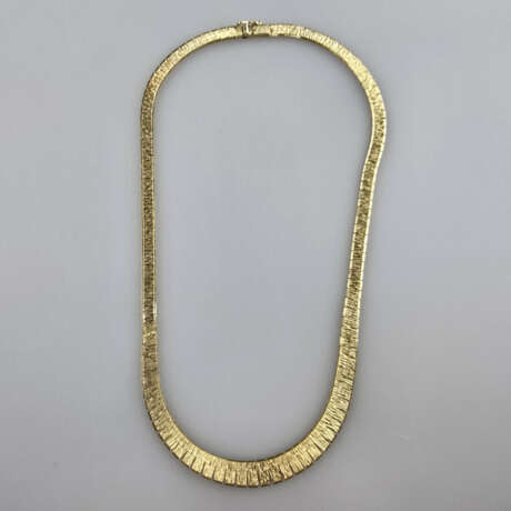 Elegantes 14K-Bandcollier - Gelbgold 585/000 (14),… - фото 3
