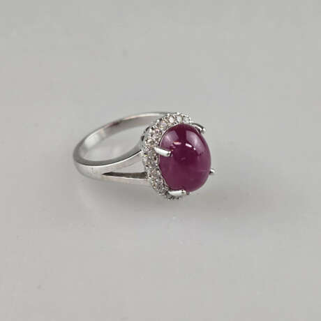 14K-Rubin-/Diamant-Schmuckset aus Ring und einem P… - photo 2