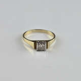 Solitärring- Gelbgold 585/000 (14K), punziert, 1 B… - Foto 2