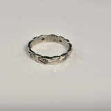 Memory-Ring mit kleinen Diamanten - Weißgold 585/0… - фото 3