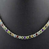 Farbenfrohes Silbercollier - Sterling Silber 925/0… - photo 2