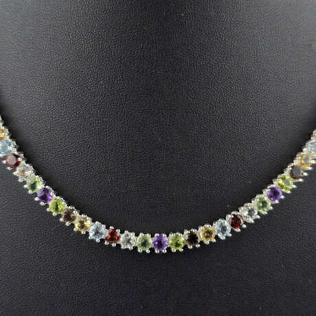 Farbenfrohes Silbercollier - Sterling Silber 925/0… - photo 2