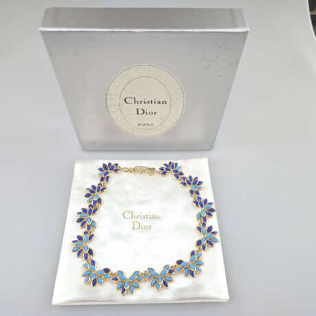 Florales Vintage-Collier - Christian Dior, Metall … - photo 3