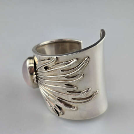 Silberarmreif mit Rosenquarzbesatz - CAROL FELLEY/… - photo 3