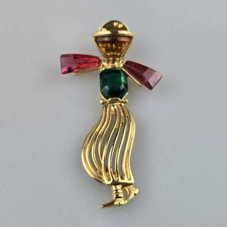 Vintage-Pin - USA, vergoldetes Metall, Wackelfigur… - photo 1