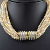 Vintage-Perlencollier - 10-reihige ineinander vers… - photo 2