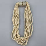 Vintage-Perlencollier - 10-reihige ineinander vers… - photo 3