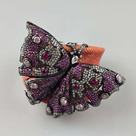 Opulente Armspange mit Schmetterling - Silber gesc… - photo 1