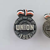 Drei Abzeichen "Union 1867" - 800er Silber, Emaild… - Foto 2