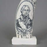 Zwei Scrimshaw-Repliken - Kunstharz, 1x mit Bildni… - фото 3