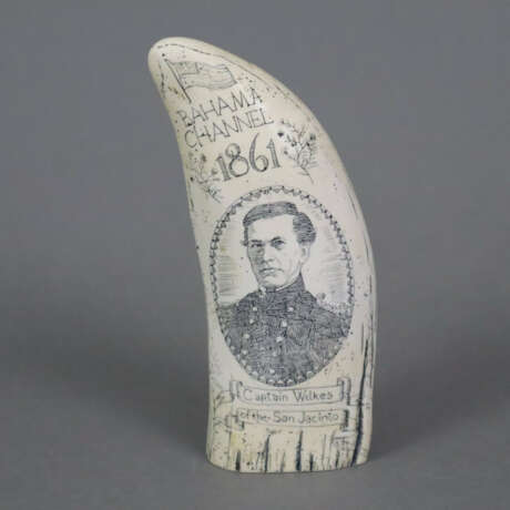 Scrimshaw-Replik - Kunstharz, vorder- und rückseit… - фото 1